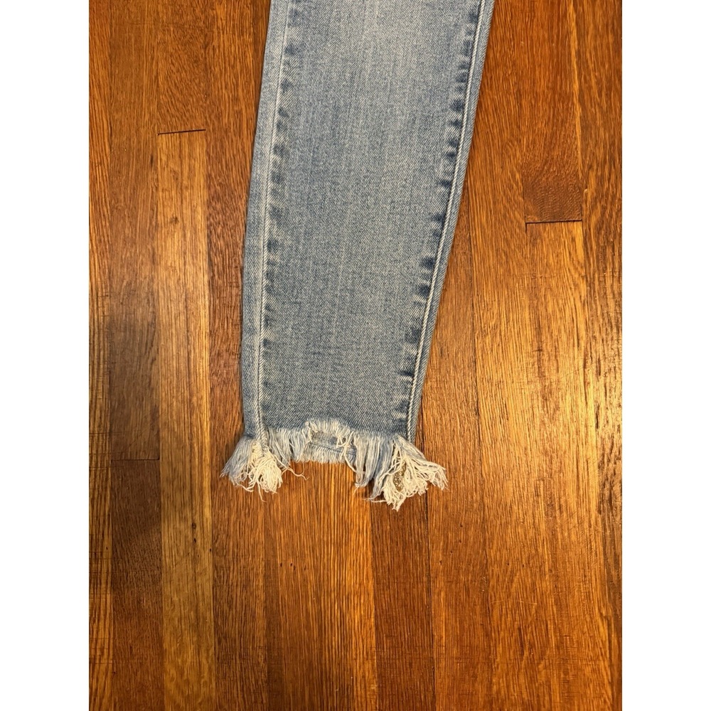 Judy Blue Jeans Women 7/28 Skinny Fit Fray Hem Medium Wash Stretch Denim 27x25 - Picture 3 of 10
